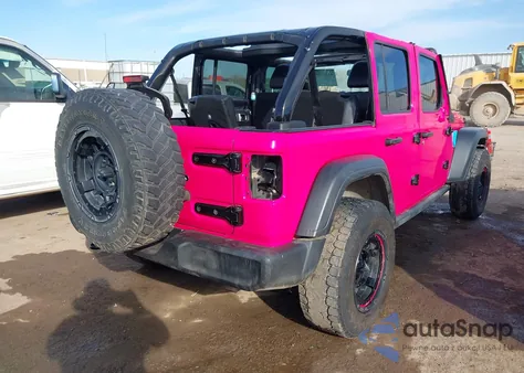 2020 Jeep Wrangler Unlimited Willys 4X4 z USA, uszkodzony, nr VIN 1C4HJXDG0LW182333